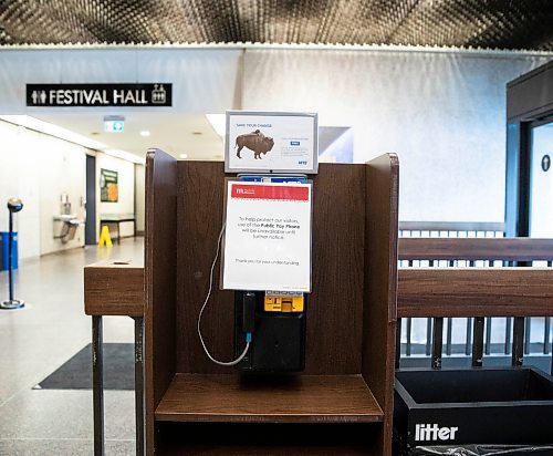 JESSICA LEE / WINNIPEG FREE PRESS

A payphone is photographed in the Manitoba Museum archives on November 15, 2021.

Reporter: Brenda








