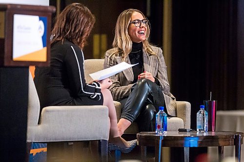 MIKAELA MACKENZIE / WINNIPEG FREE PRESS

Kathleen Prendiville, partner lead at Google Canada, speaks to moderator Liz Choi at a Chamber of Commerce luncheon at the Fairmont in Winnipeg on Thursday, Nov. 18, 2021. For Gabrielle story.
Winnipeg Free Press 2021.