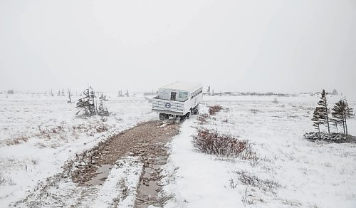 JESSICA LEE / WINNIPEG FREE PRESS

An electric Tundra Buggy is photographed on November 20, 2021 in Churchill, Manitoba.

Reporter: Sarah








