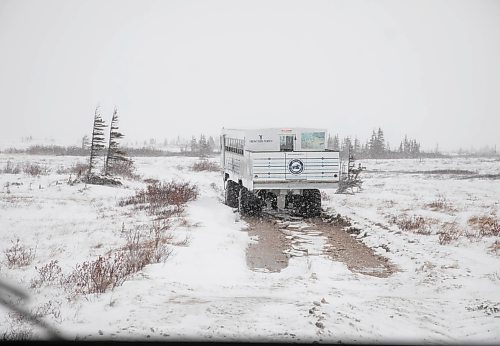 JESSICA LEE / WINNIPEG FREE PRESS

An electric Tundra Buggy is photographed on November 20, 2021 in Churchill, Manitoba.

Reporter: Sarah








