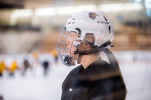 MIKAELA MACKENZIE / WINNIPEG FREE PRESS

Bisons player Brielle Dacquay-Neveux (2) at practice at the Wayne Fleming Arena in Winnipeg on Wednesday, Nov. 24, 2021. For Mike Sawatzky story.
Winnipeg Free Press 2021.