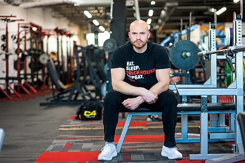 MIKAELA MACKENZIE / WINNIPEG FREE PRESS

Paul Taylor, owner of Brickhouse Gym, poses for a portrait at the gym in Winnipeg on Monday, Nov. 29, 2021. Price increases have affected his business, and in turn, he&#x2019;s had to increase prices a bit. For Gabby story.
Winnipeg Free Press 2021.