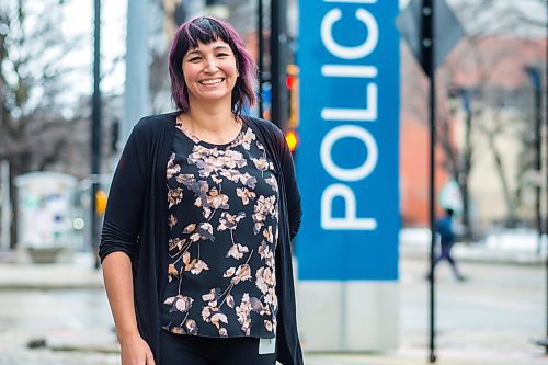 MIKAELA MACKENZIE / WINNIPEG FREE PRESS

Angie Tuesday, a newly hired MMIWG family support and resource advocate with the Winnipeg Police Service, poses for a portrait at police headquarters in Winnipeg on Wednesday, Dec. 1, 2021. For Kevin story.
Winnipeg Free Press 2021.