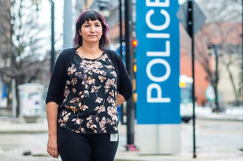 MIKAELA MACKENZIE / WINNIPEG FREE PRESS

Angie Tuesday, a newly hired MMIWG family support and resource advocate with the Winnipeg Police Service, poses for a portrait at police headquarters in Winnipeg on Wednesday, Dec. 1, 2021. For Kevin story.
Winnipeg Free Press 2021.