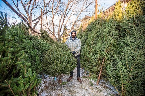 MIKAELA MACKENZIE / WINNIPEG FREE PRESS

Robin Bryan poses for a portrait with Christmas trees at Pete's Trees in Winnipeg on Friday, Dec. 3, 2021. For Martin Cash story.
Winnipeg Free Press 2021.