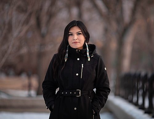 JESSICA LEE / WINNIPEG FREE PRESS

Bethany Maytwayashing poses for a portrait at the Forks on December 3, 2021. She says Manitoba&#x2019;s top Indigenous leader, Arlen Dumas, sent her &#x201c;creepy&#x201d; messages, and wants a public in-person apology.

Reporter: Dylan











