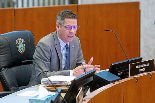 MIKE DEAL / WINNIPEG FREE PRESS
Mayor Brian Bowman during the City of Winnipeg EPC meeting.
See Joyanne Pursaga story
211208 - Wednesday, December 08, 2021.