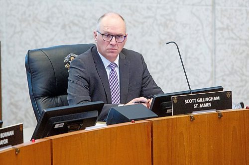 MIKE DEAL / WINNIPEG FREE PRESS
Councillor Scott Gillingham (St. James) during the City of Winnipeg EPC meeting.
See Joyanne Pursaga story
211208 - Wednesday, December 08, 2021.