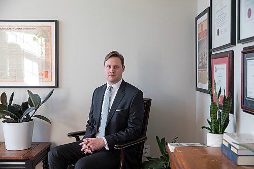 Portrait of Lawyer, Jeffery Hartman, inside his office on December 14, 2021
London, Ontario Canada 
Photographed by Lindsay Lauckner Gundlock for the Winnipeg Free Press 