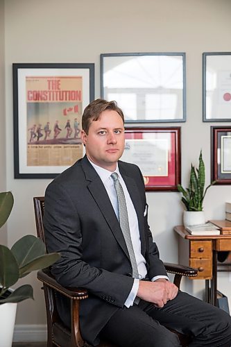 Portrait of Lawyer, Jeffery Hartman, inside his office on December 14, 2021
London, Ontario Canada 
Photographed by Lindsay Lauckner Gundlock for the Winnipeg Free Press 