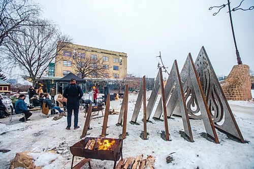 MIKAELA MACKENZIE / WINNIPEG FREE PRESS

Jaimie Isaac speaks at the formal opening of her new public art installation, The Eighth and Final Fire, at The Forks in Winnipeg on Wednesday, Dec. 15, 2021. For Al Small story.
Winnipeg Free Press 2021.