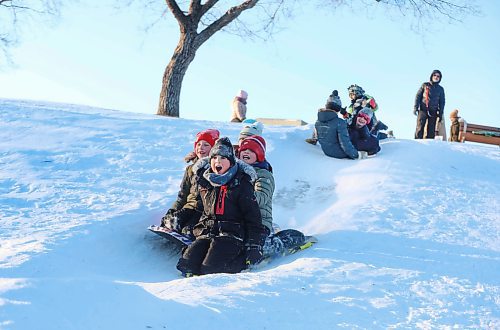 RUTH BONNEVILLE / WINNIPEG FREE PRESS

Local - Sliding Standup

Nathaniel Freeman (front), celebrates his 10th birthday sliding with friends and family members at Omands Creek hill Saturday. 

Dec 18th,  2021
