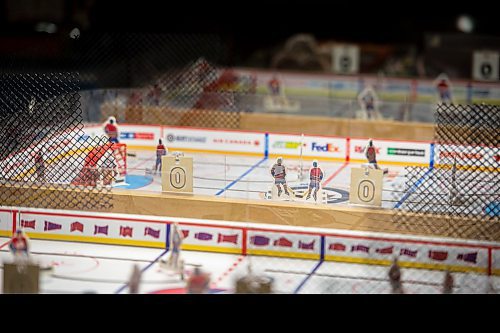 Mike Sudoma / Winnipeg Free Press
Table hockey games sit on display in Cal Sweird&#x2019;s basement Thursday
December 16, 2021 