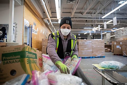 JESSICA LEE / WINNIPEG FREE PRESS

Rajbeer Kaur sorts donation items into boxes at the Harvest Manitoba warehouse on December 22, 2021.

Reporter: Gillian












