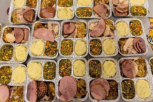 Westman and Area Traditional Christmas Dinner meals. (Chelsea Kemp/The Brandon Sun)