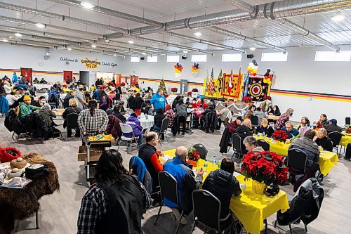 Guests attend the Canupawakpa Dakota Oyate community centre grand opening Wednesday. (Chelsea Kemp/The Brandon Sun)