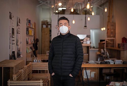 JESSICA LEE / WINNIPEG FREE PRESS

Jae-Sung Chon, owner of MAKE Coffee + Stuff, poses for a photo at his shop on January 3, 2022.









