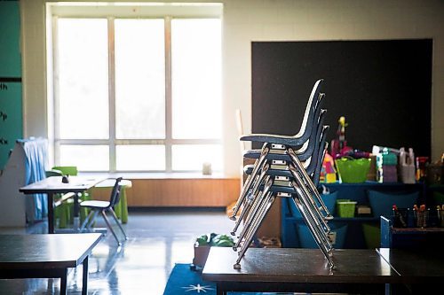 Empty classrooms at David Livingstone School in Winnipeg on May 21, 2020. (Mikaela MacKenzie/ Winnipeg Free Press)