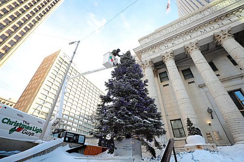 RUTH BONNEVILLE / WINNIPEG FREE PRESS

Standup - Lights down

Jeff McDougall, with The Christmas Light Guys, takes off the Christmas lights from the 40ft tree set up in front of the old Bank of Montreal at Portage and Main Street Monday.  

Jan 10th,  2022
