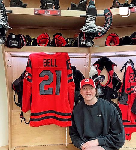 INSTAGRAM

Deloraine&#x2019;s Ashton Bell is going to the Olympics with the women&#x2019;s hockey team. 

Sawatzky story / Winnipeg Free Press 2022