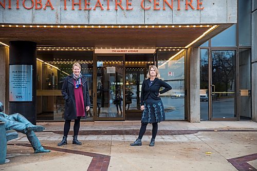 MIKAELA MACKENZIE / WINNIPEG FREE PRESS



Camilla Holland, executive director (left), and Kelly Thornton, artistic director, pose for a portrait at the Royal Manitoba Theatre Centre (RMTC) in Winnipeg on Monday, Oct. 5, 2020. The RMTC is cancelling their season and replacing it with smaller shows more appropriate for a socially distanced audience. For Randall story.



Winnipeg Free Press 2020
