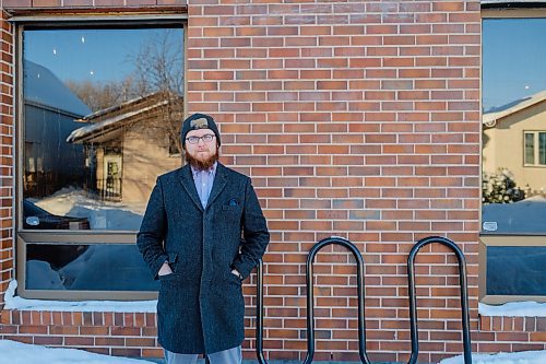 Mike Sudoma / Winnipeg Free Press
Local Entrepreneur and Co founder of Shrugging Doctor Winery, Willows Christopher, shows off the bike rack which was damaged outside of his storefront due to recent snow clearing by the City of Winnipeg
January 24, 2022