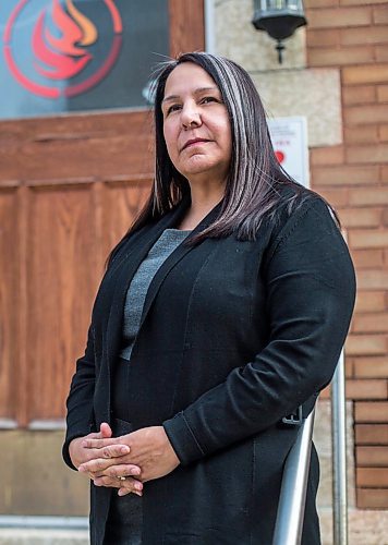 MIKAELA MACKENZIE / WINNIPEG FREE PRESS



Stephanie Scott, the first Indigenous woman to lead the National Centre for Truth and Reconciliation, poses for a portrait at the centre in Winnipeg on Wednesday, March 10, 2021. For Malak story.



Winnipeg Free Press 2021