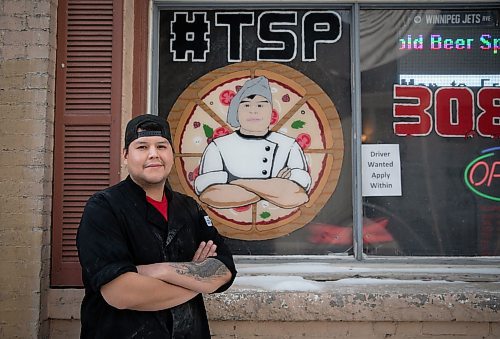 JESSICA LEE / WINNIPEG FREE PRESS

Jack Colombe, co-owner of Thompson-Style Pizza, poses for a photo on January 28, 2022.

Reporter: Dave


