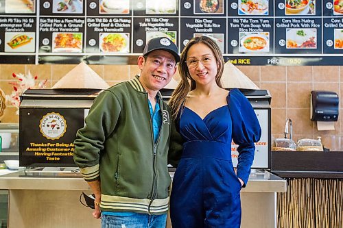 MIKAELA MACKENZIE / WINNIPEG FREE PRESS

Owners Ho Le (left) and Hang Pham pose for a portrait at the newly opened Banh Mi Mr. Lee in Winnipeg on Tuesday, Feb. 1, 2022. For Ben Waldman story.
Winnipeg Free Press 2022.