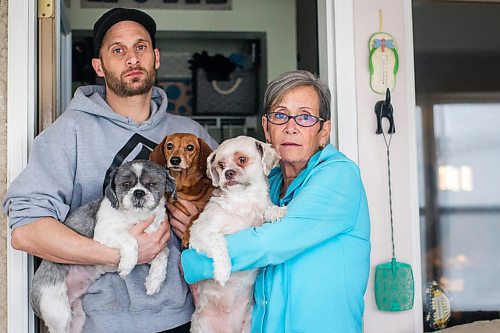 MIKAELA MACKENZIE / WINNIPEG FREE PRESS

Wendy Petrushak and her son, Graeme Mohr, pose for a photo in her condo, which they had to flee because of the Kimberly fire, in Winnipeg on Tuesday, Feb. 1, 2022. For Chris Kitching story.
Winnipeg Free Press 2022.