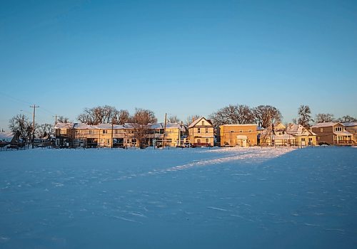 JESSICA LEE / WINNIPEG FREE PRESS

520 Magnus Avenue, the site of a grisly murder back in 1913 is now a school yard. It is photographed on February 2, 2022.

Reporter: Book excerpt




