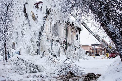 MIKAELA MACKENZIE / WINNIPEG FREE PRESS

The former location of the Celestial Church Of Christ - Redemption Parish, which was in the building destroyed by fire at Portage and Langside in Winnipeg on Thursday, Feb. 3, 2022. For John Longhurst story.
Winnipeg Free Press 2022.