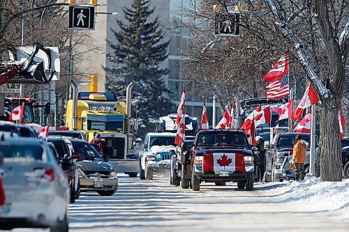 JOHN WOODS / WINNIPEG FREE PRESS
Protestors continue to rally against COVID mandates on Broadway in front of the Manitoba Legislature, Sunday, February 6, 2022. 

Re: Piche