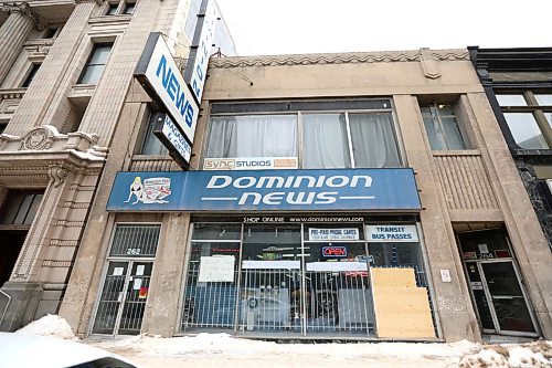 RUTH BONNEVILLE / WINNIPEG FREE PRESS

BIZ - Dominion News


Guy Paquette owner of Dominion News - 262 Portage Ave. 

Dominion News, the oldest surviving store on Portage Avenue -- it would have been 100 years old in 2024 -- is closing at the end of the month. It is the last of its kind. It was a place you could get scores of out-of-town newspapers, every skin magazine title in print, legal smokes and all the paraphernalia you'd need to consume formerly-illegal pot, as well as &quot;viewing booths&quot; in the back for X-rated porn videos. Owner Guy Paquette said despite the fact that its clientele had gotten much older, the store would have been able to last at least until its centenary if COVID had not wiped out the street traffic downtown.

Martin Cash


Feb 09,  2022