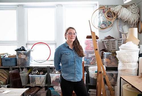 JESSICA LEE / WINNIPEG FREE PRESS

Helga Jackobson, executive director of Arts Junktion, is photographed at the Arts Junktion headquarters in the Exchange District on February 10, 2022.

Reporter: Brenda








