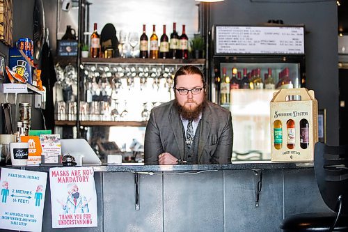 MIKAELA MACKENZIE / WINNIPEG FREE PRESS

Willows Christopher, co-owner of Shrugging Doctor Beverage Company, poses for a portrait in their tasting room in Winnipeg on Wednesday, Feb. 16, 2022. Shrugging Doctor is in major debt due to the pandemic, and Willows has personally financed the company.  For Gabby story.
Winnipeg Free Press 2022.