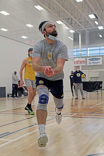 Brandon University Bobcats men's volleyball setter Jake Fleming is growing out his playoff beard early. BU hosts Winnipeg tonight, then visits the Wesmen on Saturday with first place in Canada West's East Division on the line. (Thomas Friesen/The Brandon Sun)
