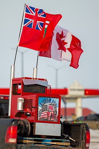 A convoy for freedom rolls out of Brandon Saturday morning. The protest was in support of truckers in Ottawa calling for an end to all public health measures. Manitoba Premier Heather Stefanson said at a press conference Friday proof of vaccine requirements will expire March 1 with masking mandates to follow on March 15. Capacity limits will be outright eliminated for outdoor gatherings and indoor spaces such as restaurants, gyms, libraries, casinos, movie theatres and other entertainment venues. The convoy departed Brandon and visited Carberry, Sidney, Austin, MacGregor, Portage la Prairie, Gladstone, Neepawa and Minnedosa. (Chelsea Kemp/The Brandon Sun)