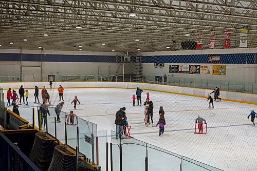 Guests hit the ice during Winter Fest at the Sportsplex Saturday. (Chelsea Kemp/The Brandon Sun)