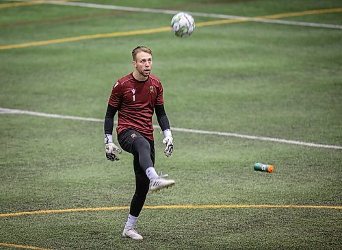 JESSICA LEE / WINNIPEG FREE PRESS

Goalie Jonathan Sirois (1) is photographed during Valour FC soccer practice on March 8, 2022 at Winnipeg Soccer Federation South.

Reporter: Taylor
