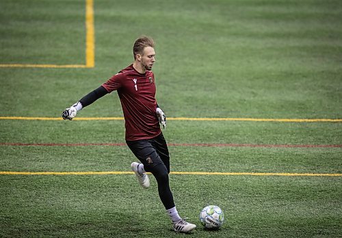 JESSICA LEE / WINNIPEG FREE PRESS

Goalie Jonathan Sirois (1) is photographed during Valour FC soccer practice on March 8, 2022 at Winnipeg Soccer Federation South.

Reporter: Taylor
