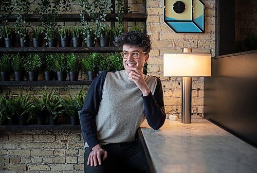 JESSICA LEE / WINNIPEG FREE PRESS

Filmmaker Damien Ferland poses for a portrait on March 8, 2022 at a cafe in the Exchange District.

Reporter: Randall


