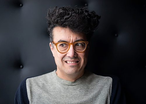 JESSICA LEE / WINNIPEG FREE PRESS

Filmmaker Damien Ferland poses for a portrait on March 8, 2022 at a cafe in the Exchange District.

Reporter: Randall


