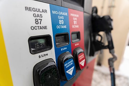 Gas stations across Brandon saw fuel prices increase to $1.64 Thursday. (Chelsea Kemp/The Brandon Sun)