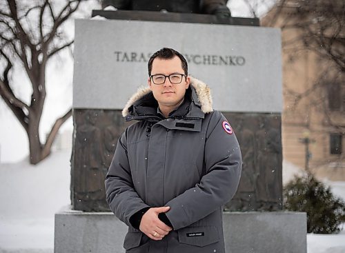 JESSICA LEE / WINNIPEG FREE PRESS

Nick Krawetz of the Ukrainian-Canadian congress&#x2019; Manitoba arm poses for a photo on March 14, 2022 at the Legislative Building.

Reporter: Joyanne


