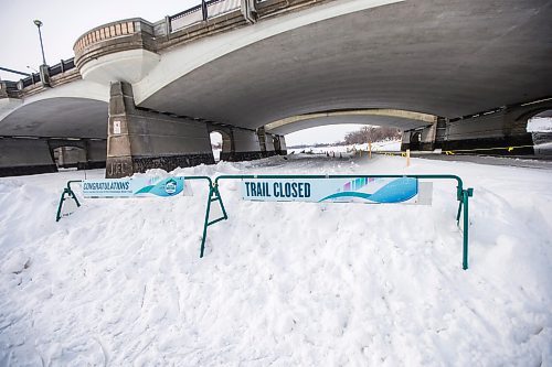 MIKAELA MACKENZIE / WINNIPEG FREE PRESS

The River Trail, which is now closed from Queen Elizabeth Way to Churchill Drive, in Winnipeg on Tuesday, March 15, 2022. Standup.
Winnipeg Free Press 2022.