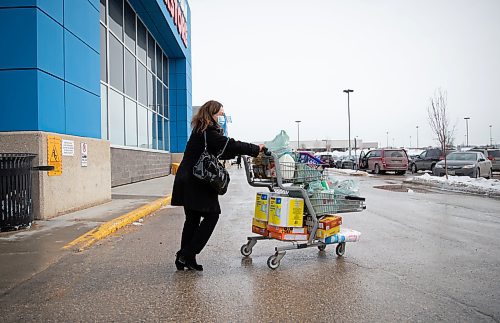 JESSICA LEE / WINNIPEG FREE PRESS

Myra Rosario is photographed March 15, 2022 outside The Real Canadian Superstore on Sargent. It is the first day the mask mandates have been removed.

Reporter: Chris


