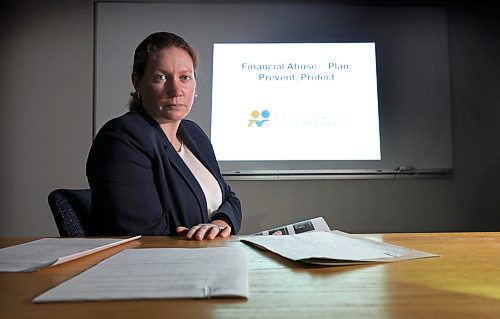 RUTH BONNEVILLE / WINNIPEG FREE PRESS

BIZ - Fraud Prevention

Jana Taylor, legal counsel for the Public Guardian and Trustee of Manitoba, with presentation material on prevention tips and the need to be more understanding of victims of financial abuse. 

This week's Money Matters is about a Manitoba government podcast series for Fraud Prevention Month that features the insights of experts, and more importantly,  stories of Manitobans who have fallen victim to fraud.


March 15th,  2022
