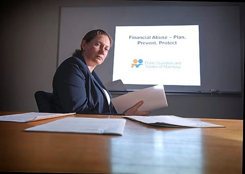 RUTH BONNEVILLE / WINNIPEG FREE PRESS

BIZ - Fraud Prevention

Jana Taylor, legal counsel for the Public Guardian and Trustee of Manitoba, with presentation material on prevention tips and the need to be more understanding of victims of financial abuse. 

This week's Money Matters is about a Manitoba government podcast series for Fraud Prevention Month that features the insights of experts, and more importantly,  stories of Manitobans who have fallen victim to fraud.


March 15th,  2022

