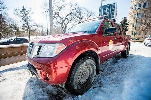 MIKAELA MACKENZIE / WINNIPEG FREE PRESS

The Peg City Car Co-op truck that had gas siphoned out of the tank in Winnipeg on Wednesday, March 16, 2022. For Erik story.
Winnipeg Free Press 2022.